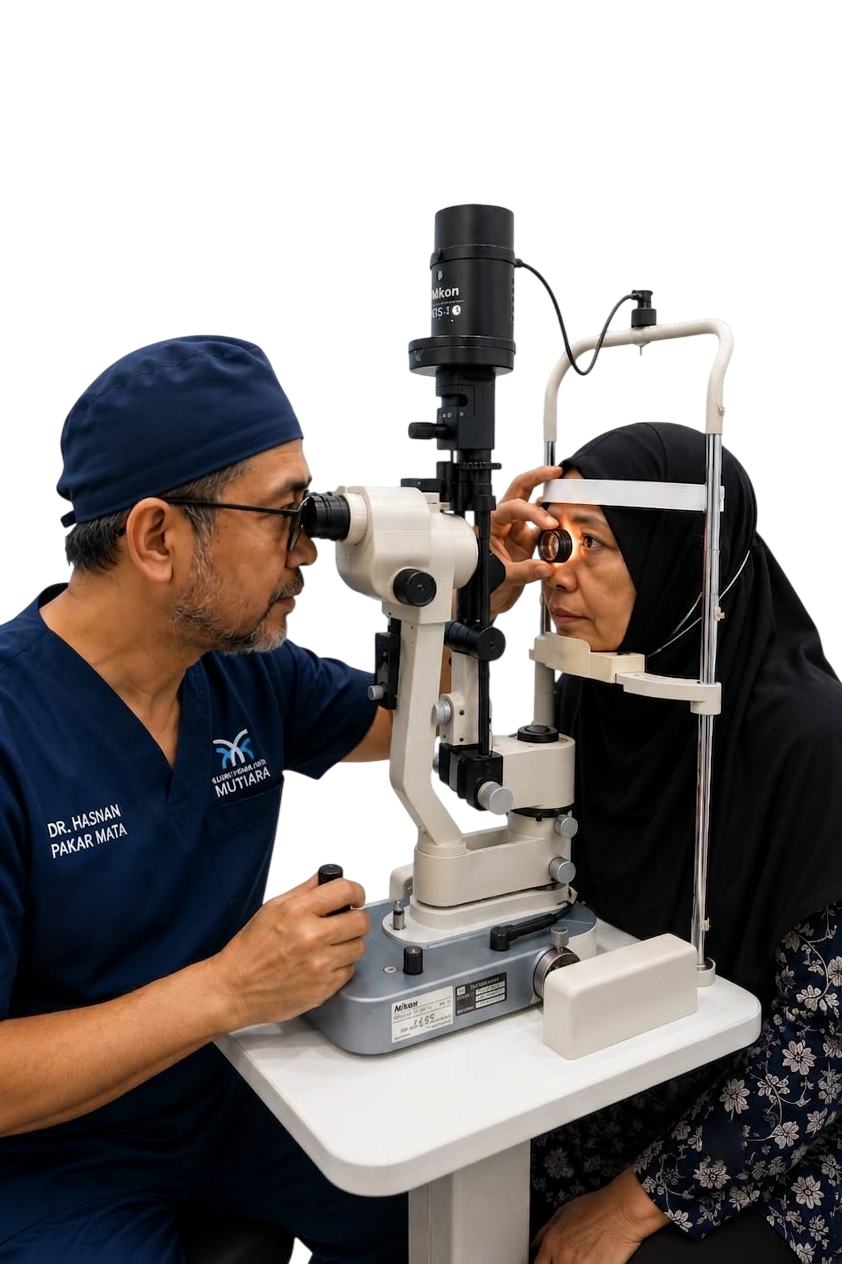Eye consultation at Klinik Pakar Mutiara